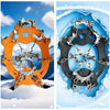 Stainless Steel Studded Anti-Slip Ice Cleats & Boot Traction Grips, Ideal For Walking, Jogging, Hiking & Trekking, Available In Black And Orange