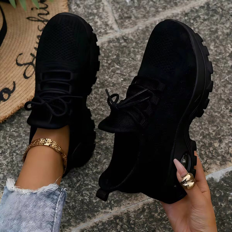 Ladies' Casual Sports Shoes, Fashionable Walking Shoes, Lightweight Casual Shoes, Air Running Shoes, Anti Slip Breathable Tennis Shoes, Mesh Breathable Sports Shoes, Exercise Sports Shoes, Foot Support